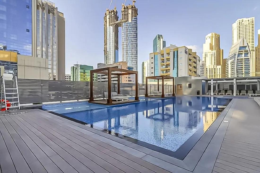 Marina - Sauna, Gym And Jacuzzi In The Building Apartamento Dubai Exterior foto